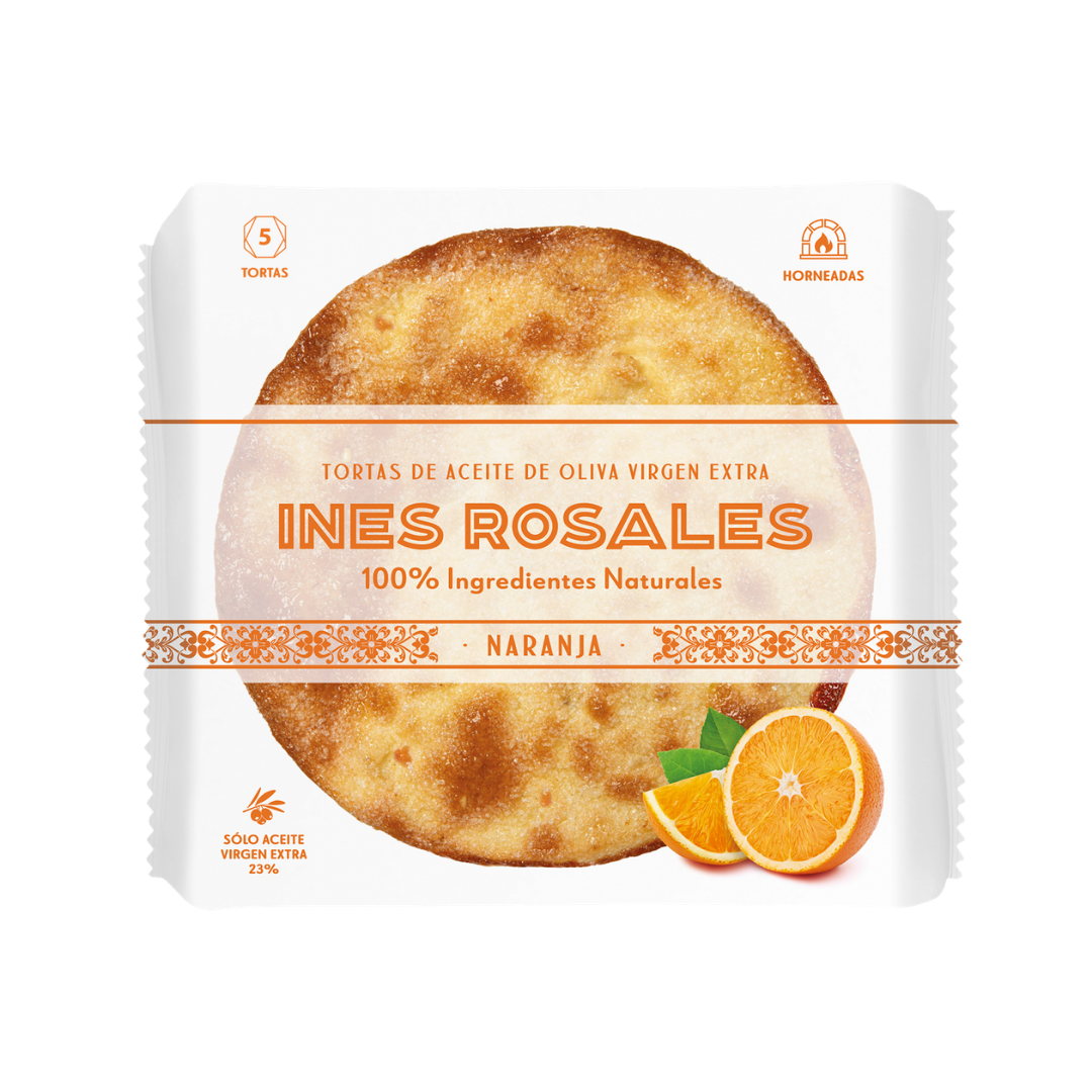 tortas de aceite Inés Rosales con naranja